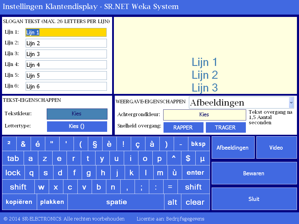 SR.NET - Gegevens beheren in de SR.NET Software 5. Druk op de toets Bewaren om de wijzigingen vast te leggen. (zie Figuur 6.5.2.7 en Figuur 6.5.2.8) Figuur 6.