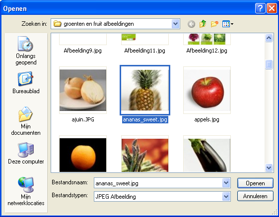 SR.NET - Gegevens beheren in de SR.NET Software Snelheid overgang van de ene afbeelding naar de andere Figuur 6.5.3.3 Scrollpaneel pagina s met afbeeldingen. (max.