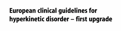 RICHTLIJNEN ADHD > AACAP (2002) http://www.jaacap.com/article/s0890-8567(09)60553-0/pdf > Eunethydis (2004) http://www.adhsnetz-koeln.de/pdf/european_clinical_guidelines.