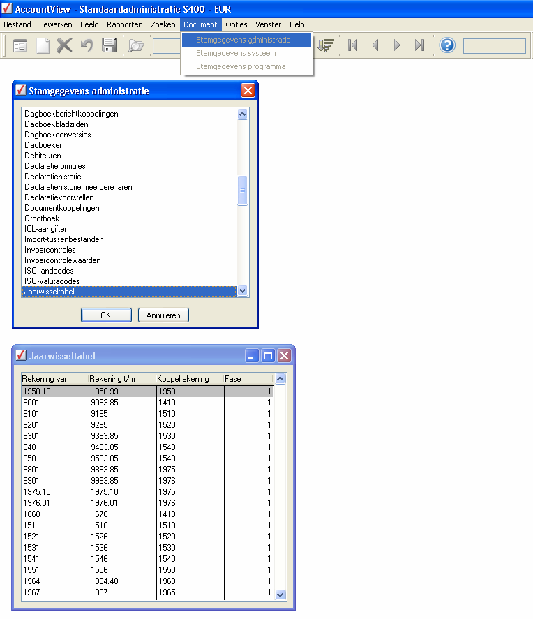 Aangepaste jaarovergang Samen met de CD en eventueel de nieuwe licentiecode voor de software van AccountView ontvangt u, indien van toepassing, ook een update van de BrancheView module Aangepaste