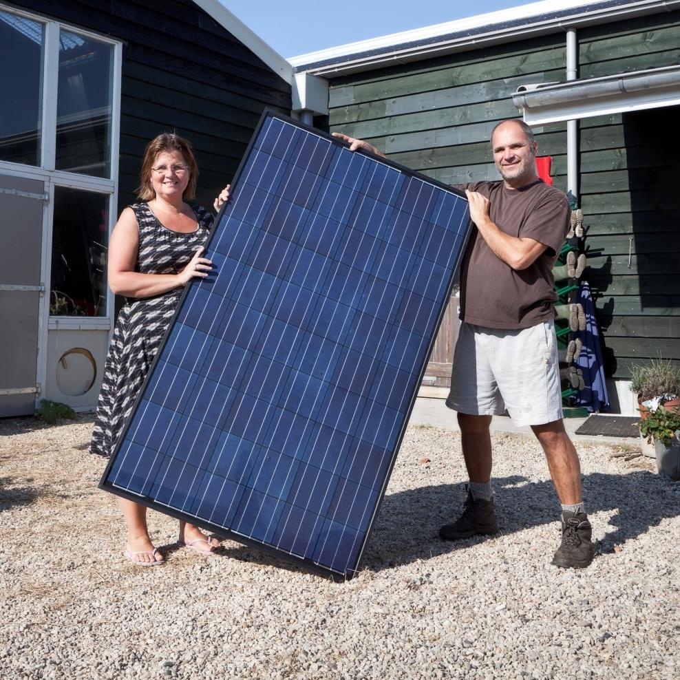Tweede Project Zon op StadsHoeve 36 huishoudens 96 zonnepanelen