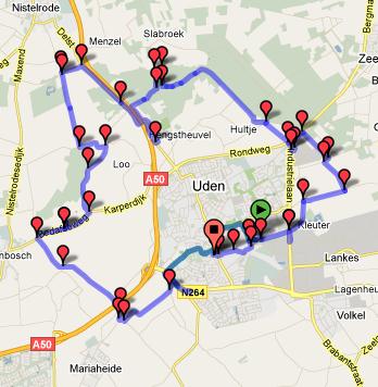 Routes maken met Bikeroutetoaster.