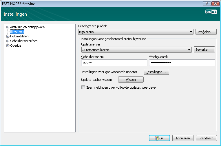 3.1.2 Te volgen procedure als het programma niet correct werkt Als ESET NOD32 Antivirus een probleem met een van de beveiligingsmodules detecteert, wordt dit gemeld in het venster Beveiligingsstatus.