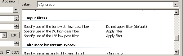 Figuur 8 Filters. 4.3. Invoeren bestanden. Voor het invoeren van de zes afzonderlijke wav-bestanden kun je gebruik maken van de mux-wizard (figuur 9).