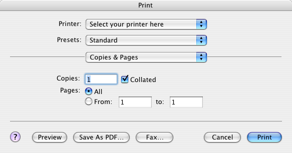 Printen met Profielen - Adobe InDesign - Pagina 14 van 16 Mac OS gebruikers klikken nu op Printer.