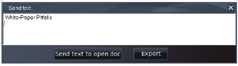 Klik vervolgens op Tekst naar open document sturen om deze naar de toepassing die op dat moment geopend is te versturen. Of klik op Exporteren om de tekst op te slaan als.txt-bestand. 5.