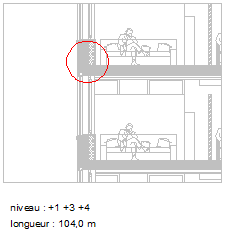 Onderbreking van de binnenisolatie ter