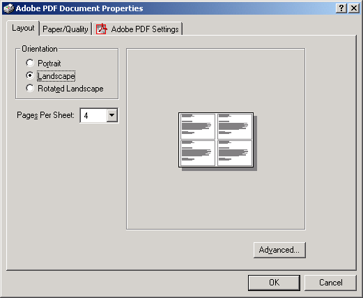 Adobe PDF driver 4 1 2 3 4 Adobe driver Aanmaken van PDF - 1 Aanmaken