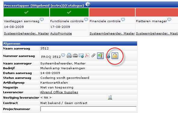 PRQ-8196 Workloadmanagement in OCM locken van aanvragen OCM Mogelijk maken dat aanvragen gelocked kunnen worden, zodat deze niet zonder meer door iedereen bewerkt kunnen worden Binnen OCM is het nu