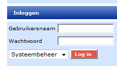 gebruikersnaam, wachtwoord, Bestellen. De Engelse termen zijn aangepast naar Nederlandse equivalenten.