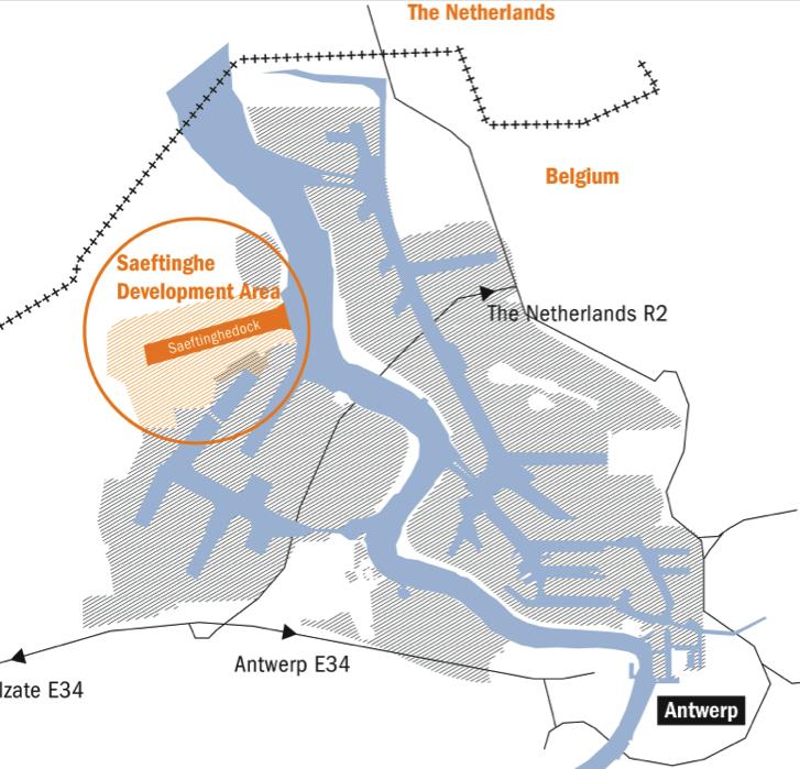 Klemtonen havenontwikkeling Linkeroever Verdere uitbreiding Ontwikkelingszone