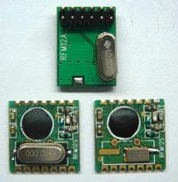 Figuur 5.5.2.3.3 ZigBee microcontroller van ATMEL RF modules komen in alle maten. Je kan ze vinden als transmitter, receiver of als transceiver (figuur 5.5.2.3.4).