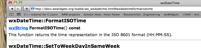 WxDateTime omzetting naar String DateTime moet in de dialoog worden geprint.