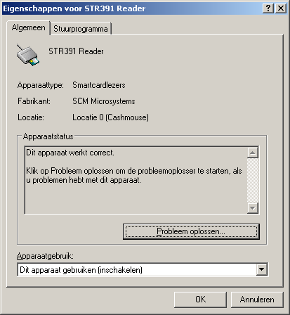 1) Kaartlezers driver versie en datum: a) klik op het icoontje met de groene pijl rechts onderaan de windows desktop