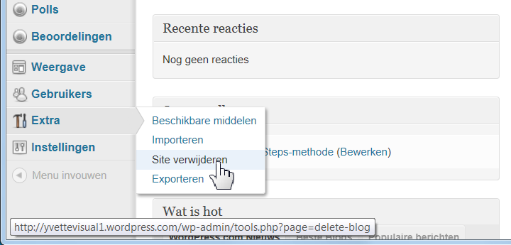 17 Tips Tip Helpfunctie In dit cahier is een klein aantal opties van WordPress behandeld. Meer infor-matie en hulp vindt u in de helpfunctie van het programma. Helaas is deze in het Engels.