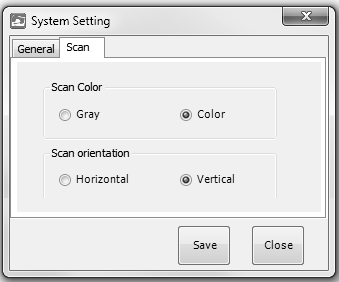 3. Start de toepassing IRIScan Direct op via het menu Start van Windows. 4. Klik op het instellingenpictogram om de IRIScan Direct-instellingen op te geven.