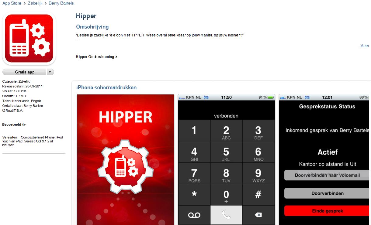 3 Installatie De HIPPER app is