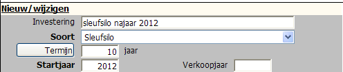 INVESTERINGEN Start jaar wordt