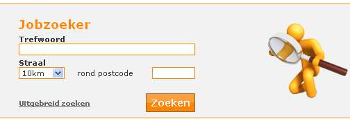 19/01/2010 12/22 : Bezoeker met account Jobzoeker De jobzoeker bestaat uit 6 luiken: - De mini-jobzoekers o De box centraal op de