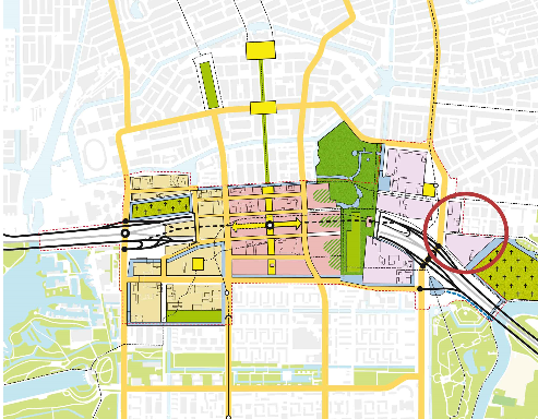blz. 9 Hoofdstuk 2 2.1 Plankader Beschrijving van het plangebied Het projectgebied Kop Zuidas ligt in stadsdeel Zuid en is onderdeel van het grootstedelijk project Zuidas.