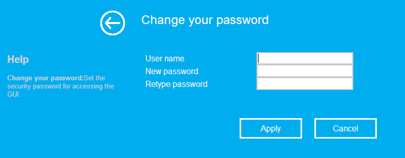 Om het wachtwoord te veranderen, volg de volgende stappen: Klik op Management Password in het menu in de web management interface.
