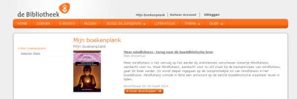 Stap 5 Het door u gekozen e-book is op uw boekenplank geplaatst. -Hertogenbosch Door op deze link te klikken kunt u het e-book downloaden.