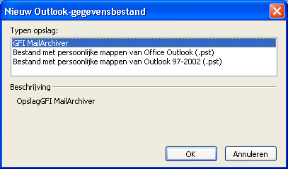 2.4 Een nieuw postvak toevoegen Ga als volgt te werk om een nieuw postvak toe te voegen: 1. Open Microsoft Outlook 2.