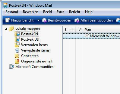 Doe je dat niet, zal Windows Mail direct automatisch contact maken en nieuwe e-mail binnenhalen. Klik dan op voltooien.