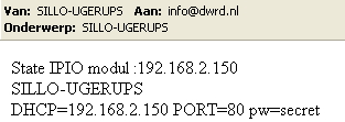 Algemene informatie Configuratie versie 8.4 DHCP/STATIC Wanneer u de 12V= en de Netwerkkabel heeft aangesloten zal het moduul een IP-adres, uit de DHCP range krijgen.