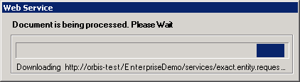 Geef in het New Configuration venster de configuratie een naam en geef de URL van de Synergy Enterprise request webservice Klik op "OK" NB.