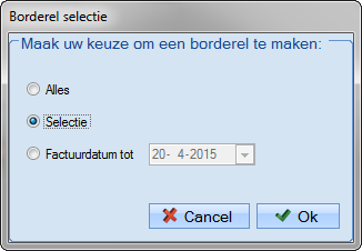 Met Reset Borderelcontrole worden de statussen van de verzekerde en prestatierecords weer vrijgegeven zodat er opnieuw een borderelcontrole kan worden gedaan.