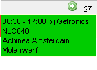 2 Beschikbaarheid In de beschikbaarheid is het mogelijk om via een overzicht (als Fig. 3 hieronder weergegeven) jouw ingedeelde diensten in één oogopslag terug te vinden.