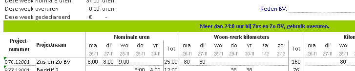 schreven die de werknemer als overuren uitbetaald krijgt.