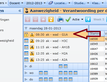 U ziet: Correcties door docenten zijn nu alleen nog mogelijk door het afsluiten ongedaan te maken.