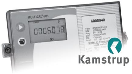 7. Gebruikshandleiding warmtemeter In uw woning is een Kampstrup warmtemeter geplaatst van het type MULTICAL 601. Dit is een elektronische warmtemeter die uw warmte- /koudeverbruik exact registreert.