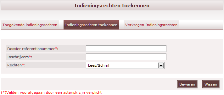 Hoe de deelname bevestigen? ), en dan indieningsrechten toekent aan de andere ondernemingen, die op die manier toegang krijgen tot het desbetreffende dossier.