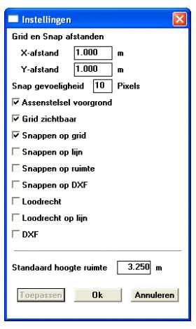 Voorbeeld : ruimte invoeren via veelhoek tekenen De hieronder afgebeelde ruimte wordt hier ingevoerd. In dit voorbeeld wordt de veelhoek rechtsom getekend (is niet noodzakelijk).