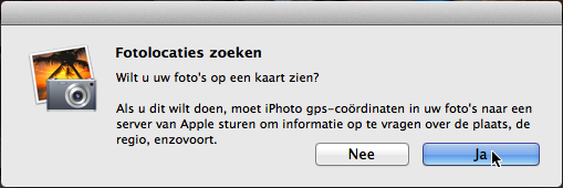 16 Basisgids Populaire programma s op de Mac U ziet het venster van iphoto: In uw venster worden andere foto s getoond.