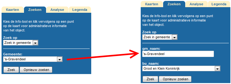 Zoekingang voor gemeenten aanmaken Maak een nieuwe zoekingang aan en selecteer de juiste bron en tabel. Geef een herkenbare naam op 'Gemeente'.