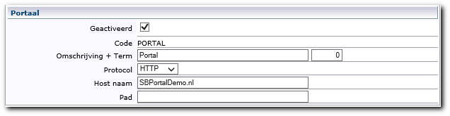 4.5 Portaal Via Add-on Inrichting Solution Builder Portaal: Portaal bepaalt u hoe het portaal eruit komt te zien voor de ingelogde gebruikers. 4.5.2 Portaal Met de Omschrijving wordt de titel van het portaal meegegeven, die wordt getoond in de browser.