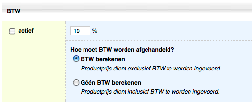 1.3 Instellingen 1.3.1 Algemene instellingen In de algemene instellingen van de webshop kunnen instellingen opgegeven worden die op de gehele webshop van toepassing zijn. 1.3.1.1 Algemene voorwaarden In het tekstveld van de algemene voorwaarden kunt u uw algemene voorwaarden plaatsen.