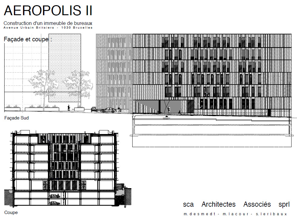 Aéropolis II Schaarbeek Architectes Associés sprl 11 Nieuwe