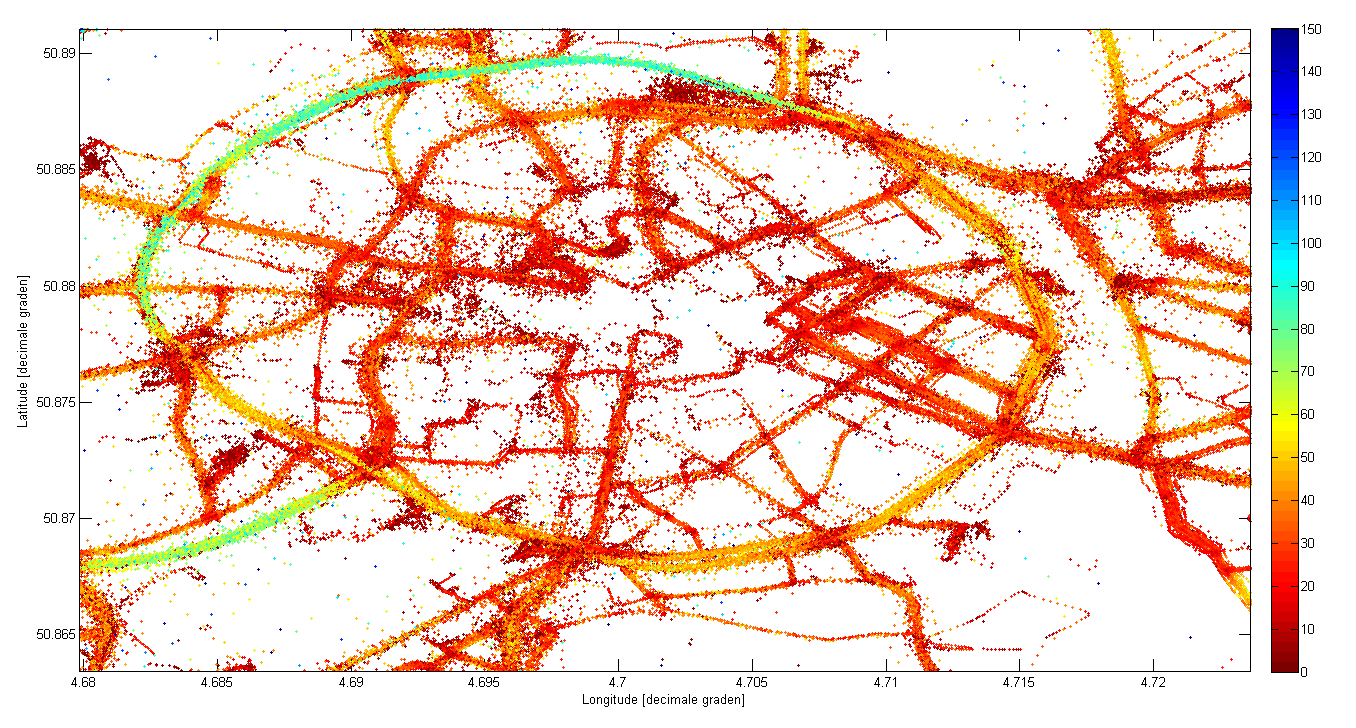 Een blik op snelheidsovertredingen Vaste databronnen Mobiele databronnen GSM GNSS XFCD Rijgedrag Koppeling met openbaar vervoer Andere metingen Gedetailleerde