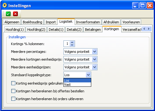 3 Gratis producten 3.1 Instellingen Vooraleer met het gebruik van de gratis producten te starten dien je in de instellingen van Wings aan te geven hoe je tewerk wil gaan.