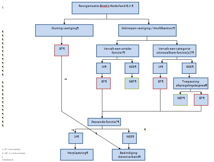 Bijlage 2: Schema boventalligheidsplaatsingsproces Brink's