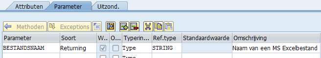 METHOD class_constructor. CREATE OBJECT instance. Als SAP een MS Excel importeert, dan zorgt SAP ervoor, dat de cellen gescheiden worden door een tabteken.