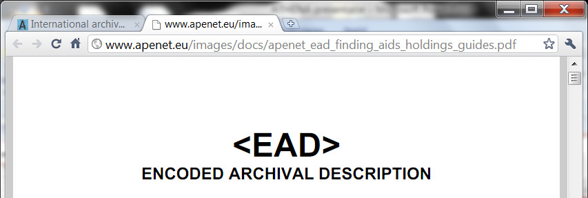 Europeana & Archieven APEnet Archives Portal Europe 17 nationale