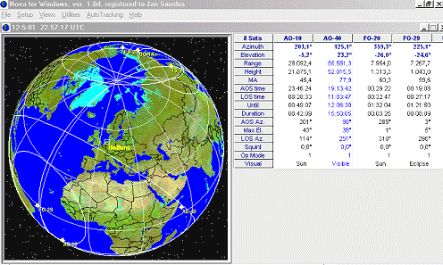 TLE s Two Line Elements (TLE) Software berekent de satelliet positie met TLE s Beschikbaar op