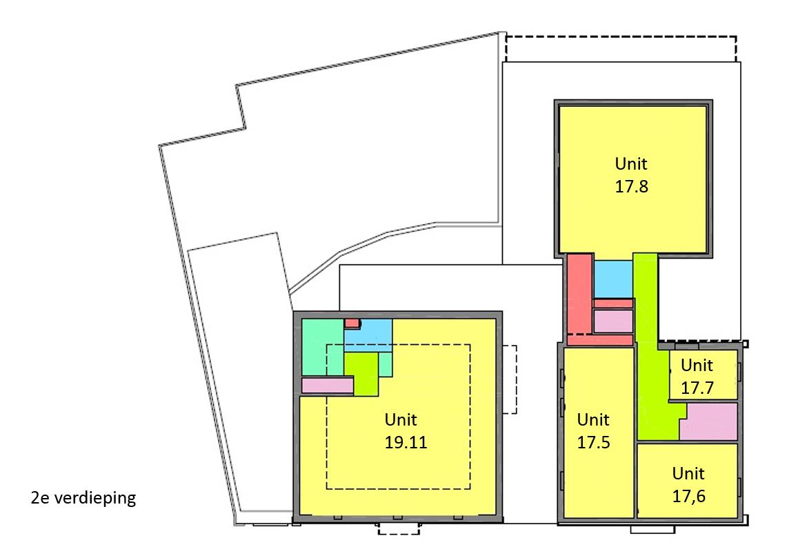 Opleveringsniveau De kantoorruimte zal worden opgeleverd in huidige staat, onder andere voorzien van: - Airconditioning - Centrale verwarming - Diverse toiletgroepen - Kleedruimten (in kelder) -