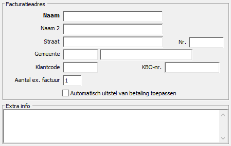 Mutualiteiten kunnen ook handmatig worden toegevoegd door op de knop Nieuw te klikken. Bij type dient de optie Mutualiteit Derdebetalersregeling te worden aangeduid.